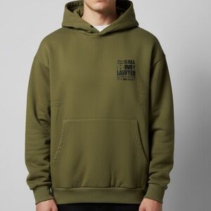 NEW CHINATOWN MARKET 24 hr Lawyer Service Hoodie Army Green Unisex